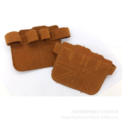 1PCS/ 1 Pair Cowhide Leather Weight Lifting Training Gloves Fitness Sports Gymnastics Grips Pull Ups Workout Anti-Slip Palm Pad