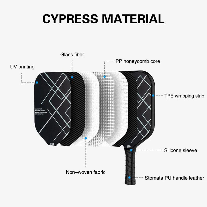 Outdoor Sports Carbon Fiber Pickleball Paddle Honeycomb Board Cricket Bat Lightweight Durable Composite Material For All Ages