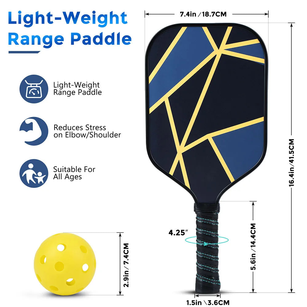 Pickleball Paddle For  2024 New Fiberglass USAPA Certified Carbon Fiber Honeycomb School High Quality